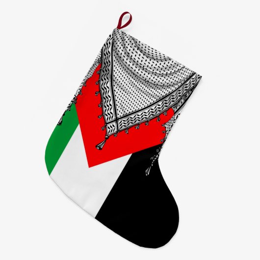 Keffiyeh Palestijnse sjaal Traditionele stof Grote Kerstsok (Voorkant (Hangend))