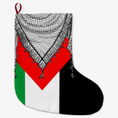Keffiyeh Palestijnse sjaal Traditionele stof Grote Kerstsok (Voorkant)