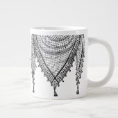 Keffiyeh Palestijnse sjaal Traditionele stof Grote Koffiekop (Rechts)