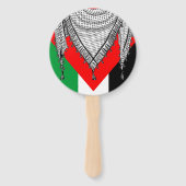 Keffiyeh Palestijnse sjaal Traditionele stof Handwaaier (Voorkant)