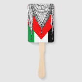 Keffiyeh Palestijnse sjaal Traditionele stof Handwaaier (Voorkant)