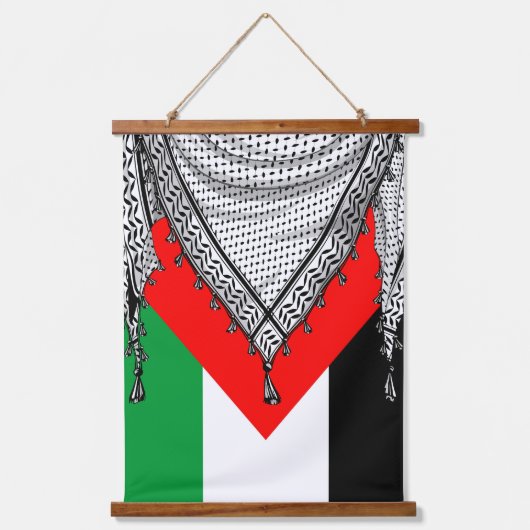 Keffiyeh Palestijnse sjaal Traditionele stof Hangend Wandkleed (Voorkant)