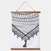 Keffiyeh Palestijnse sjaal Traditionele stof Hangend Wandkleed (Voorkant)