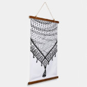 Keffiyeh Palestijnse sjaal Traditionele stof Hangend Wandkleed (Gebogen)