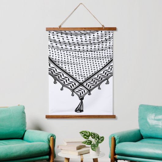 Keffiyeh Palestijnse sjaal Traditionele stof Hangend Wandkleed (Woonkamer)