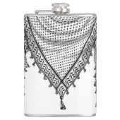 Keffiyeh Palestijnse sjaal Traditionele stof Heupfles (Voorkant)