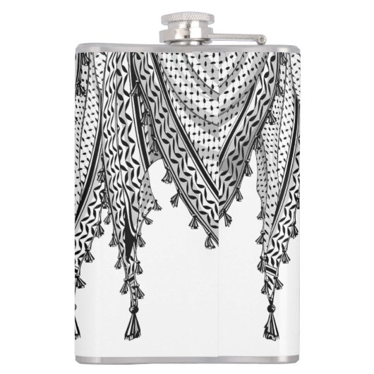 Keffiyeh Palestijnse sjaal Traditionele stof Heupfles (Achterkant)