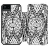 Keffiyeh Palestijnse sjaal Traditionele stof Incipio iPhone Portemonnee Hoesje (Agenda Open)