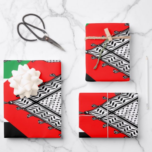 Keffiyeh Palestijnse sjaal Traditionele stof Inpakpapier Vel (Voorkant)