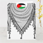 Keffiyeh Palestijnse sjaal Traditionele stof Kaart (Gele Bloem)