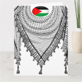 Keffiyeh Palestijnse sjaal Traditionele stof Kaart (Voorkant)