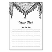 Keffiyeh Palestijnse sjaal Traditionele stof Kaart (Achterkant)