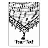 Keffiyeh Palestijnse sjaal Traditionele stof Kaart (Voorkant)