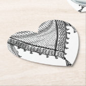 Keffiyeh Palestijnse sjaal Traditionele stof Kartonnen Onderzetters (Gekanteld)