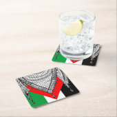Keffiyeh Palestijnse sjaal Traditionele stof Kartonnen Onderzetters (Insitu)