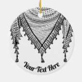 Keffiyeh Palestijnse sjaal Traditionele stof Keramisch Ornament (Achterkant)