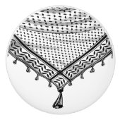 Keffiyeh Palestijnse sjaal Traditionele stof Keramische Knop (Voorkant)