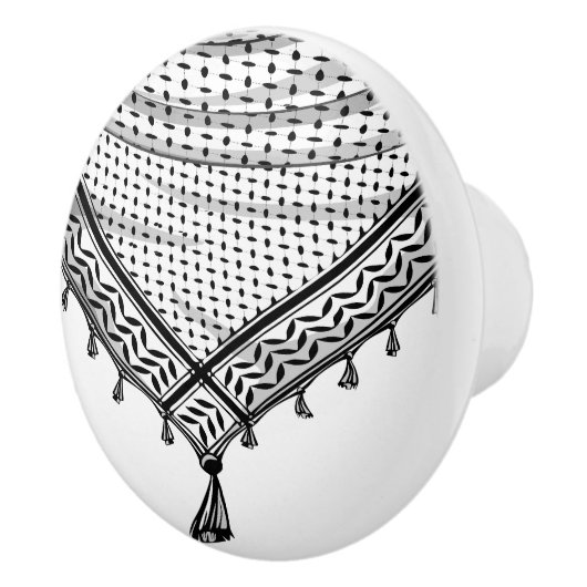 Keffiyeh Palestijnse sjaal Traditionele stof Keramische Knop (Rechts)