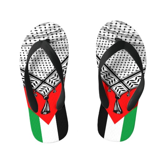 Keffiyeh Palestijnse sjaal Traditionele stof Kinder Teenslippers (Voetbed)