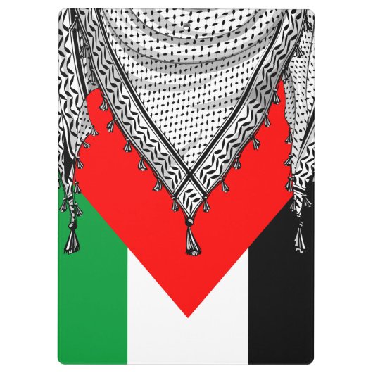 Keffiyeh Palestijnse sjaal Traditionele stof Klembord (Achterkant)