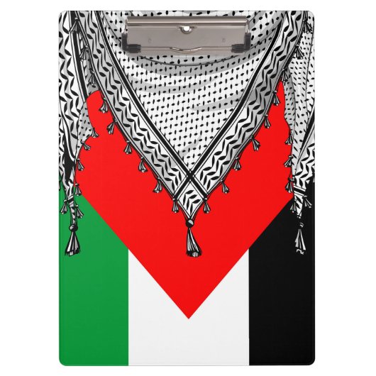 Keffiyeh Palestijnse sjaal Traditionele stof Klembord (Voorkant)
