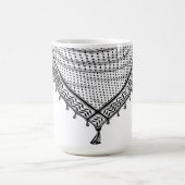 Keffiyeh Palestijnse sjaal Traditionele stof Koffiemok (Center)