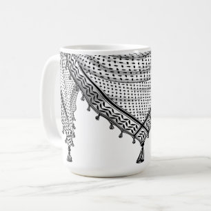 Keffiyeh Palestijnse sjaal Traditionele stof Koffiemok