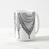 Keffiyeh Palestijnse sjaal Traditionele stof Koffiemok (Voorkant rechts)