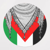 Keffiyeh Palestijnse sjaal Traditionele stof Labels (Design 1)