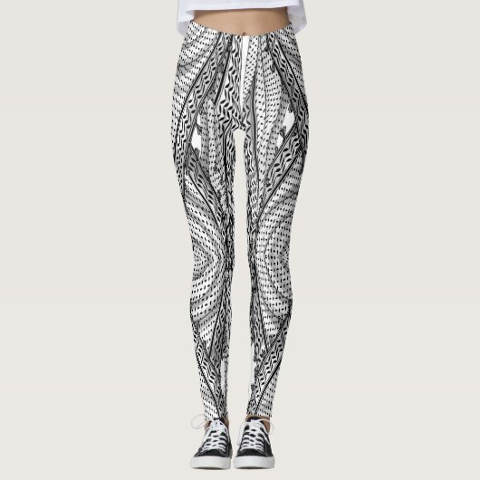 Keffiyeh Palestijnse sjaal Traditionele stof Leggings (Voorkant)