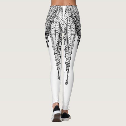 Keffiyeh Palestijnse sjaal Traditionele stof Leggings (Achterkant)