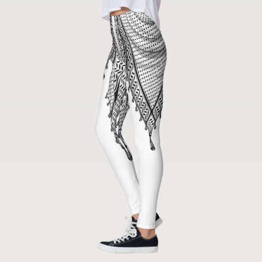 Keffiyeh Palestijnse sjaal Traditionele stof Leggings (Links)