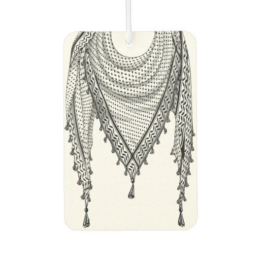 Keffiyeh Palestijnse sjaal Traditionele stof Luchtverfrisser (Voorkant)