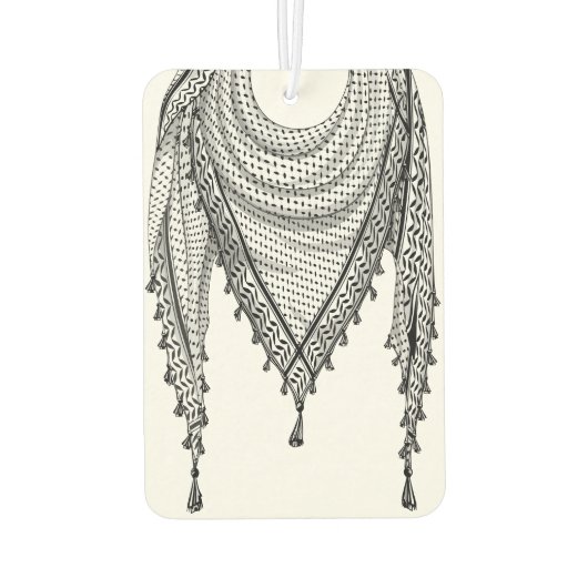 Keffiyeh Palestijnse sjaal Traditionele stof Luchtverfrisser (Achterkant)