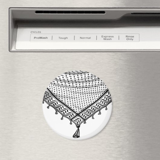 Keffiyeh Palestijnse sjaal Traditionele stof Magneet (Insitu (Vaatwasser))