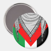 Keffiyeh Palestijnse sjaal Traditionele stof Magneet (Voorkant / Achterkant)