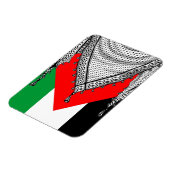 Keffiyeh Palestijnse sjaal Traditionele stof Magneet (Linkerzijde)