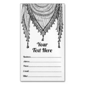 Keffiyeh Palestijnse sjaal Traditionele stof Magnetisch Visitekaartje (Voorkant Verticaal)