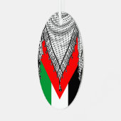 Keffiyeh Palestijnse sjaal Traditionele stof Metalen Ornament (Voorkant links)