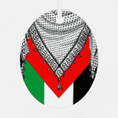 Keffiyeh Palestijnse sjaal Traditionele stof Metalen Ornament (Achterkant)
