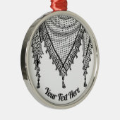 Keffiyeh Palestijnse sjaal Traditionele stof Metalen Ornament (Rechts)