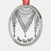 Keffiyeh Palestijnse sjaal Traditionele stof Metalen Ornament (Links)