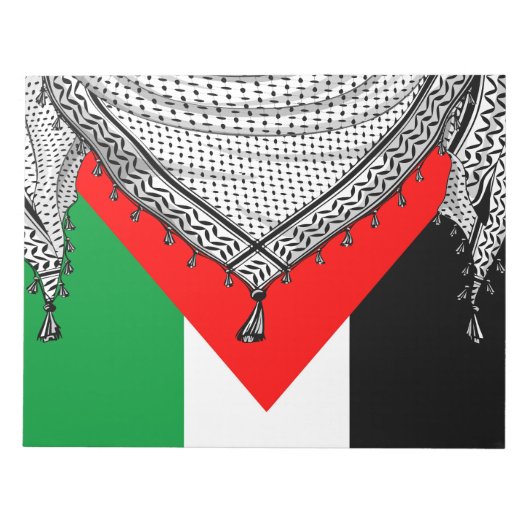 Keffiyeh Palestijnse sjaal Traditionele stof Notitieblok (Voorkant)