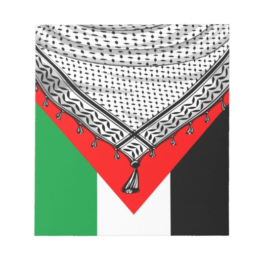 Keffiyeh Palestijnse sjaal Traditionele stof Notitieblok (Voorkant)