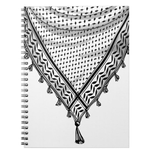 Keffiyeh Palestijnse sjaal Traditionele stof Notitieboek (Voorkant)