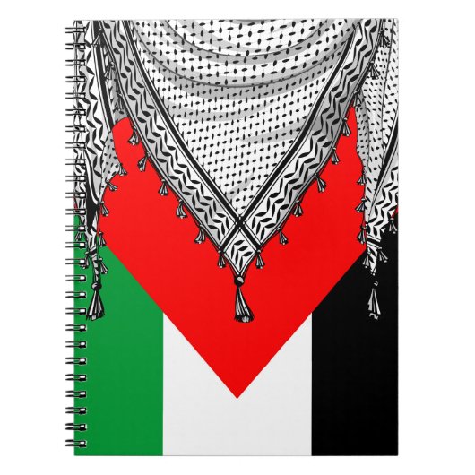 Keffiyeh Palestijnse sjaal Traditionele stof Notitieboek (Voorkant)