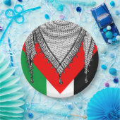 Keffiyeh Palestijnse sjaal Traditionele stof Papieren Bordje (Feest)