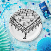 Keffiyeh Palestijnse sjaal Traditionele stof Papieren Bordje (Feest)