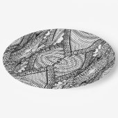 Keffiyeh Palestijnse sjaal Traditionele stof Papieren Bordje (Gekanteld)