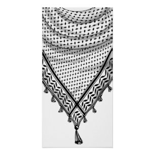Keffiyeh Palestijnse sjaal Traditionele stof Perfect Poster